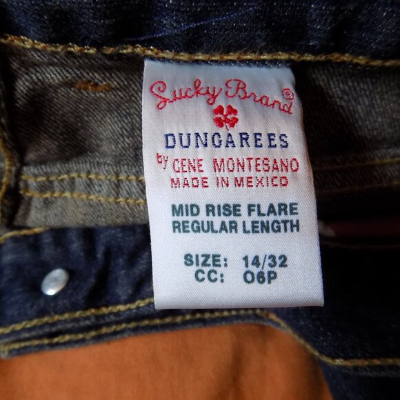 Lucky Brand Mid Rise Flare Jeans 14/32 - Picture 2 of 5